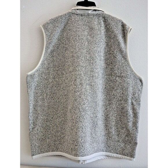 The North Face Men's Sz XL Sandstone Heather Gordon Lyons Full Zip Vest - Picture 3 of 9